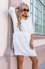 Effortless Vibes Dress In White sold by Impressions