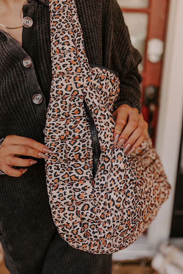 Travel Far Puffer Tote In Leopard sold by Impressions product image thumbnail 2