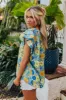 Floral Galore Shift Top In Blue sold by Impressions