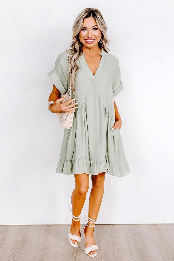 Adore The Shore Babydoll Dress In Pear sold by Impressions product image thumbnail 4