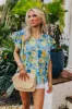 Floral Galore Shift Top In Blue sold by Impressions