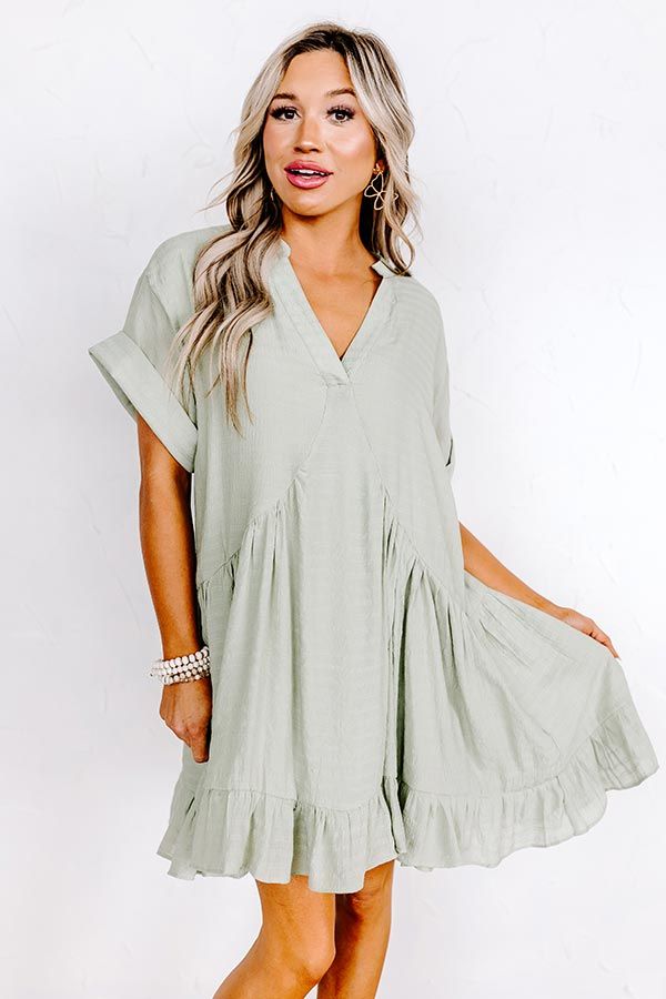 Adore The Shore Babydoll Dress In Pear sold by Impressions product image thumbnail 2