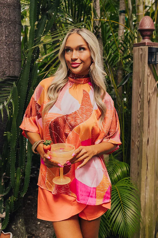 Date Night In Venice Shift Top in Orange sold by Impressions product image thumbnail 5