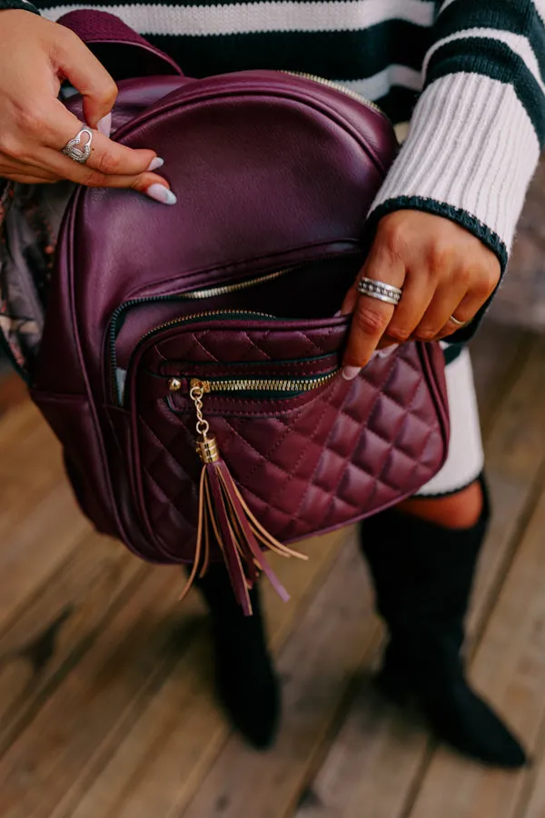 Let's Take A Trip Faux Leather Backpack sold by Impressions product image thumbnail 4