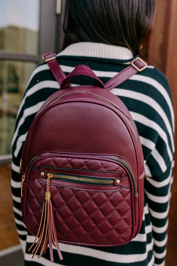 Let's Take A Trip Faux Leather Backpack sold by Impressions product image thumbnail 5