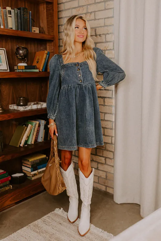 Derby Darling Denim Mini Dress sold by Impressions