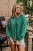 Cozy Daydream Ultra Soft Sweater In Green sold by Impressions