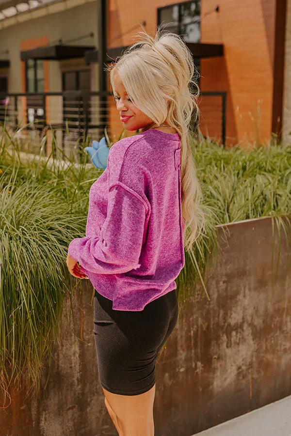 Cozy Daydream Ultra Soft Sweater In Orchid sold by Impressions product image thumbnail 4