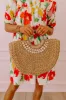 Coastal Glam Woven Straw Tote sold by Impressions