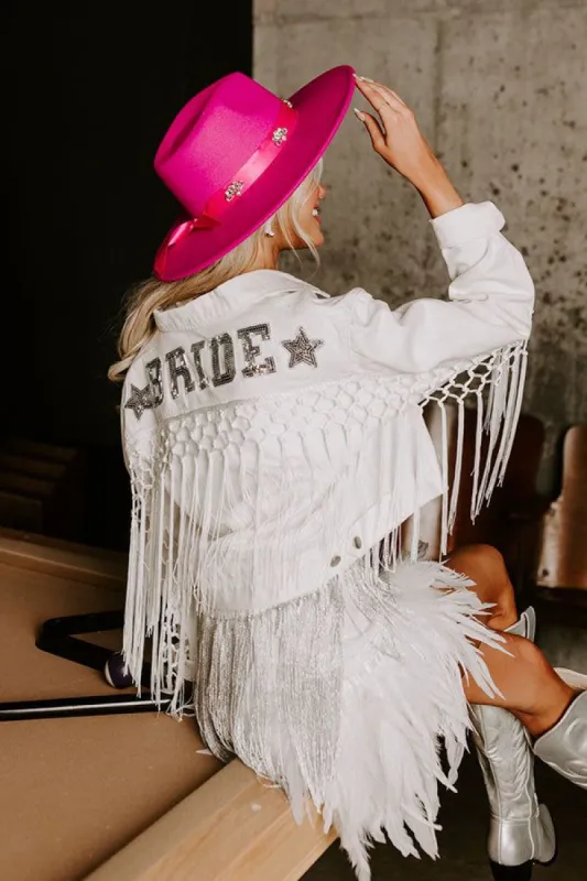 Luxe Landing Felt Fedora In Fuchsia sold by Impressions