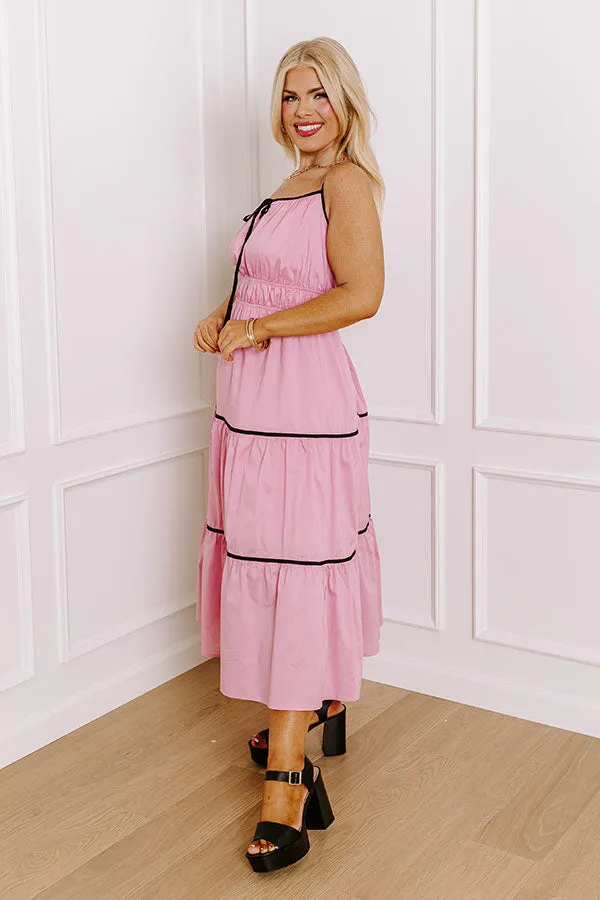 Coquette Moment Maxi Dress in Pink Curves sold by Impressions product image thumbnail 3