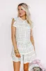 Downright Delightful Gingham Top In Lime sold by Impressions