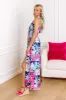 Palm Tree Oasis Halter Maxi Dress sold by Impressions