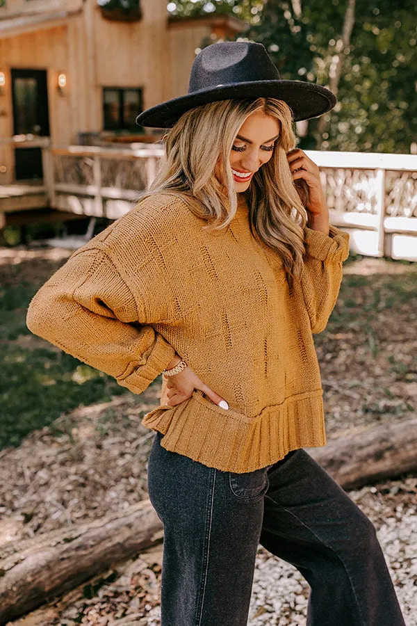 Cool Weather Knit Sweater in Camel sold by Impressions product image thumbnail 3