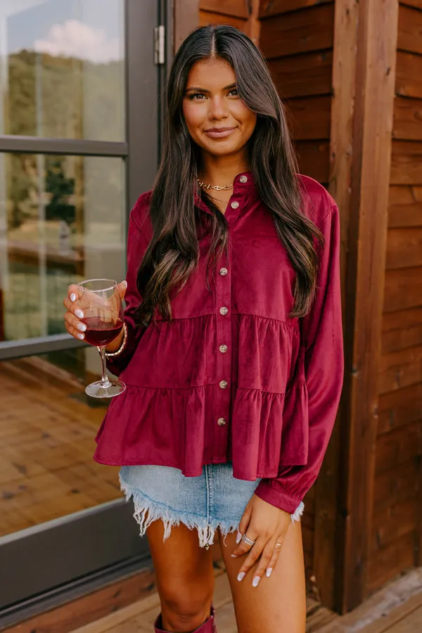 Sonoma Sways Shift Top in Wine sold by Impressions product image thumbnail 5