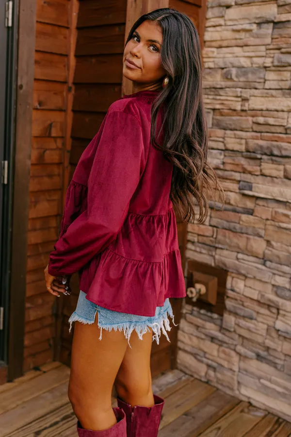 Sonoma Sways Shift Top in Wine sold by Impressions product image thumbnail 2