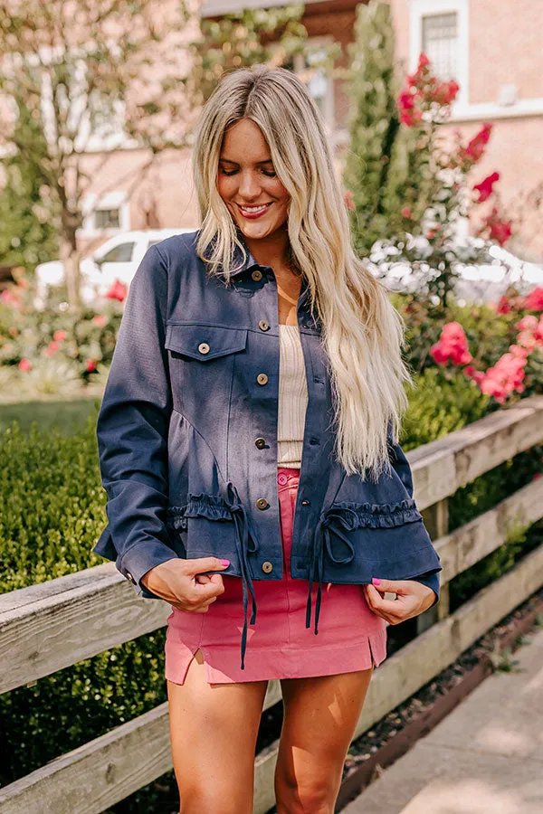 NYC Stroll Peplum Jacket sold by Impressions