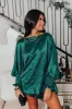 Sleek Silhouettes Metallic Top In Green sold by Impressions