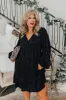Sleek Sophistication Mini Dress In Black Curves sold by Impressions