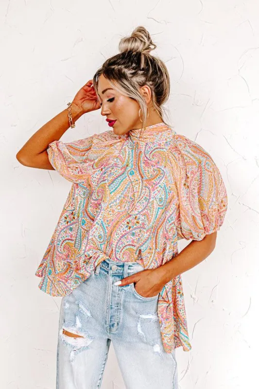 Caribbean Dreaming Shift Top sold by Impressions