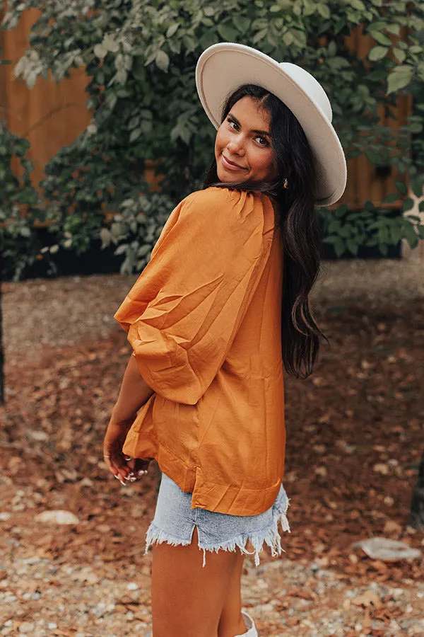 Across The World Shift Top In Rust sold by Impressions product image thumbnail 3