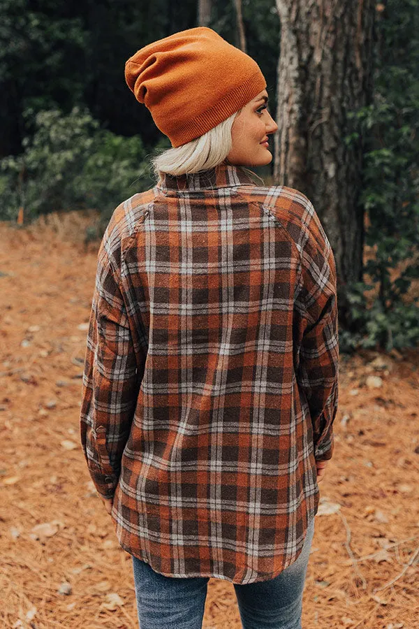 All The Hits Flannel Button Up In Brown sold by Impressions product image thumbnail 3