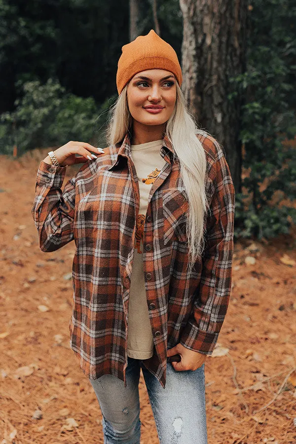 All The Hits Flannel Button Up In Brown sold by Impressions product image thumbnail 2