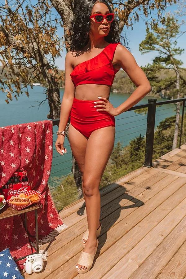 Down By The Lake High Waist Bikini Bottom sold by Impressions product image thumbnail 3