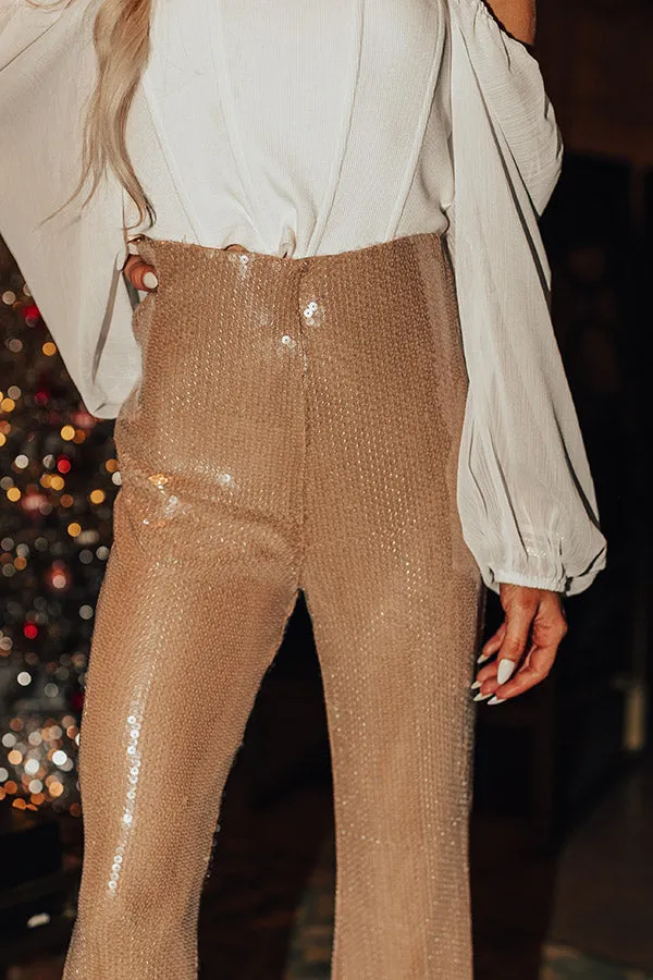 Party Phase High Waist Sequin Flares sold by Impressions product image thumbnail 3