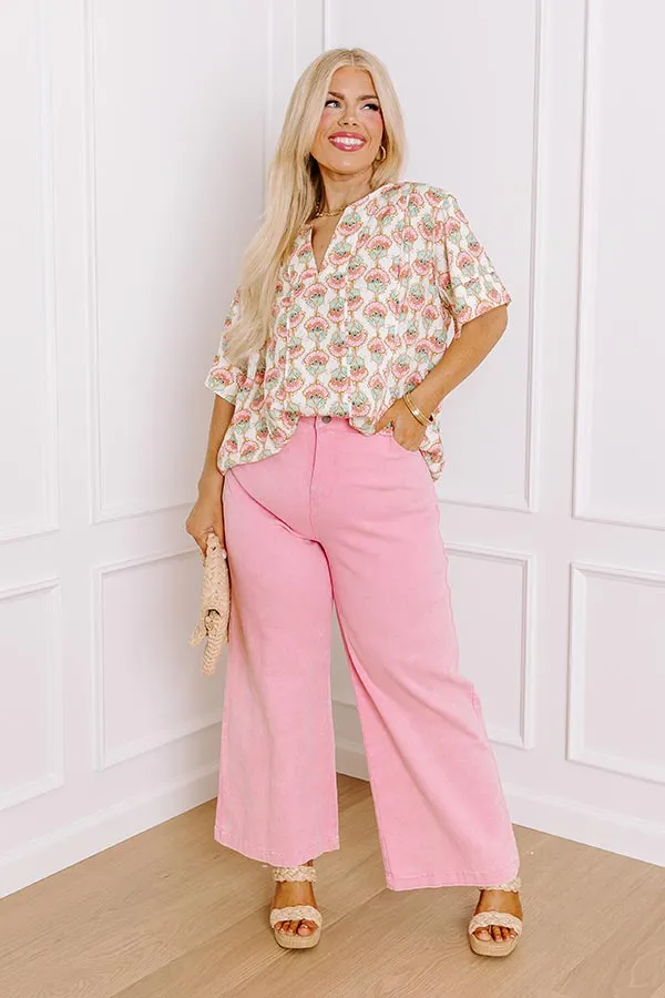 Cue The Sunshine Floral Shift Top Curves sold by Impressions product image thumbnail 2