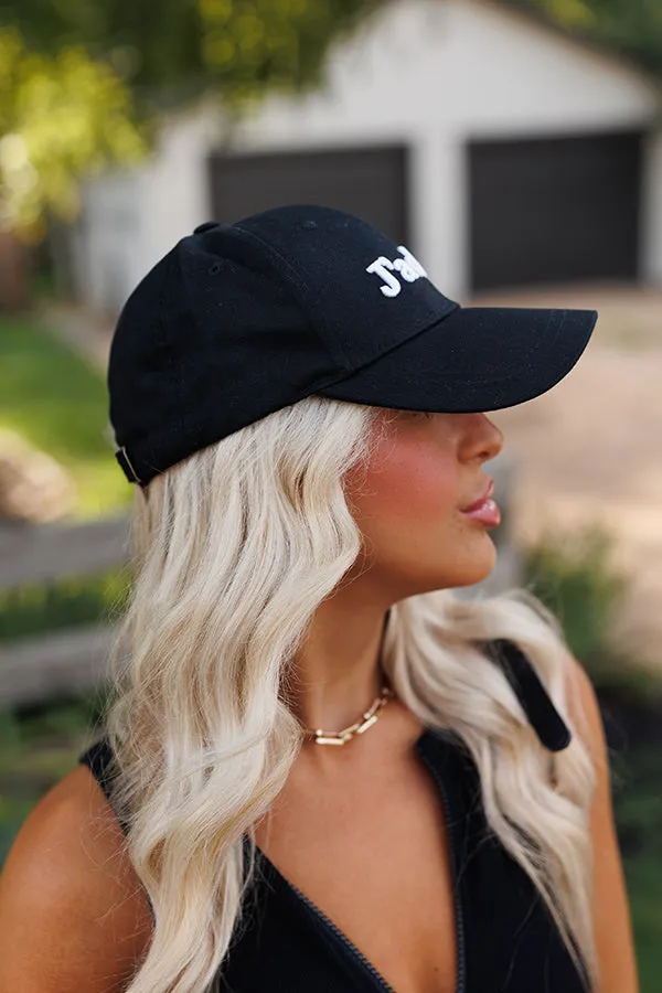 J'adore Embroidered Baseball Cap In Black sold by Impressions product image thumbnail 2