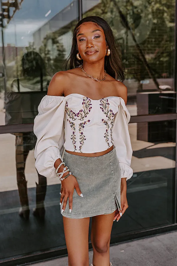 Champagne Stunning Embroidered Top sold by Impressions product image thumbnail 2