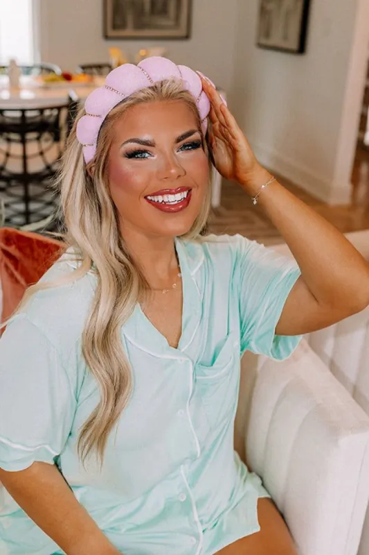 Effortless Moments Embellished Spa Headband In Pink sold by Impressions