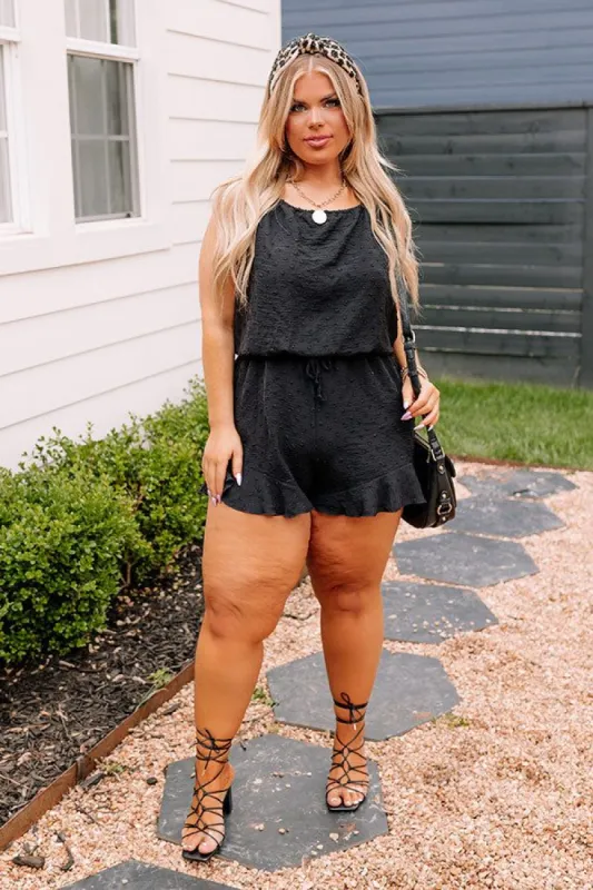 World Wide Adventure Romper In Black Curves sold by Impressions