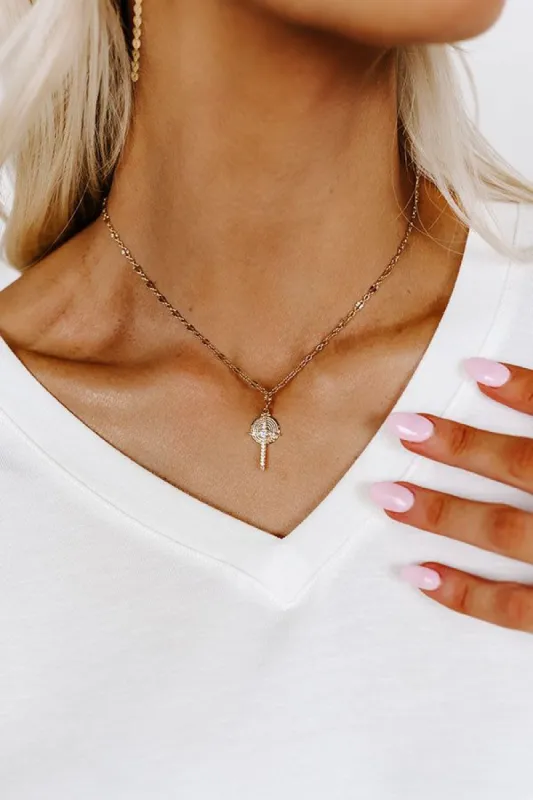 Hopeful Cross Necklace sold by Impressions