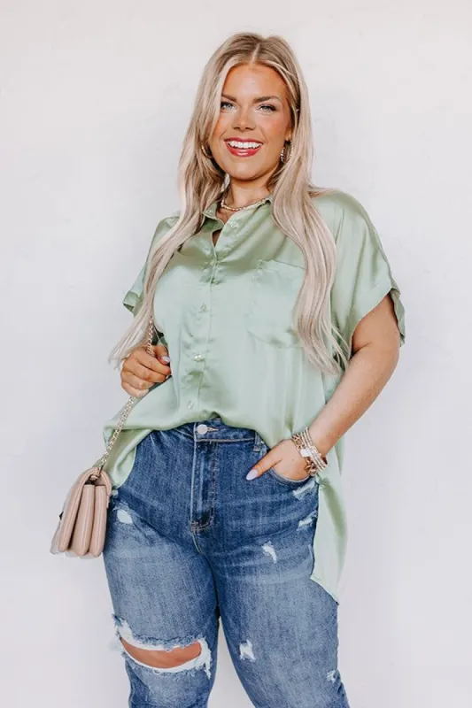 Lifelong Memories Button Up In Sage Curves sold by Impressions