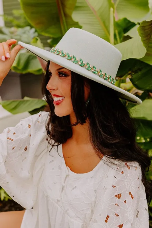 Recent Romance Felt Hat In Mint sold by Impressions