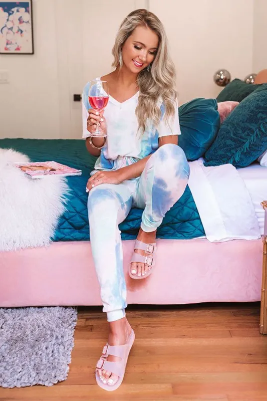 Lounge Around Tie Dye Joggers sold by Impressions