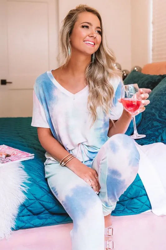 Lounge Around Tie Dye Crop Top sold by Impressions