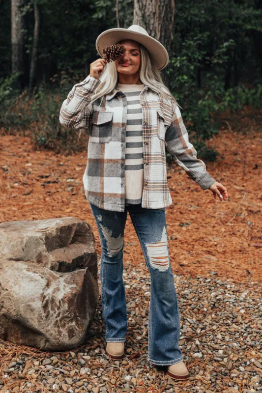 Nantucket Chill Plaid Jacket In Grey sold by Impressions