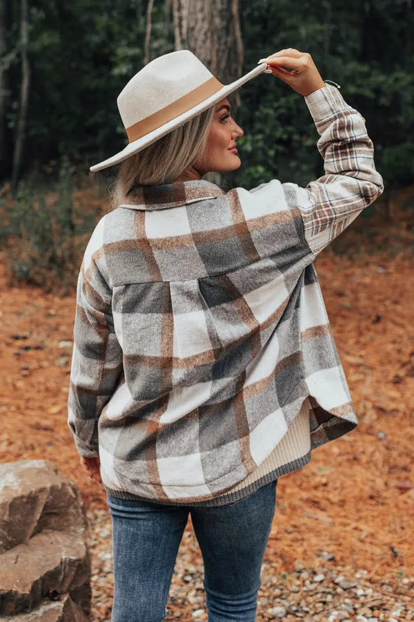 Nantucket Chill Plaid Jacket In Grey sold by Impressions product image thumbnail 5