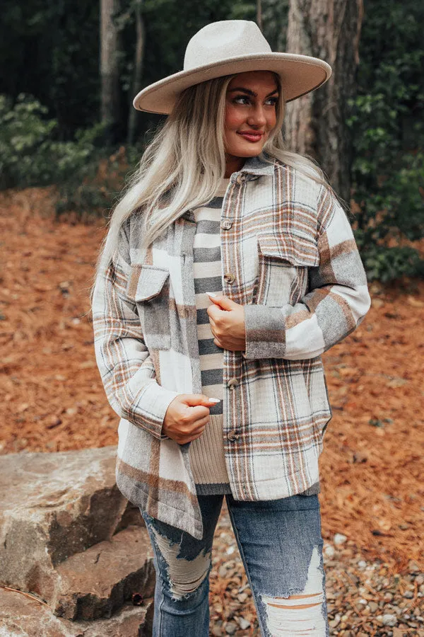 Nantucket Chill Plaid Jacket In Grey sold by Impressions product image thumbnail 4