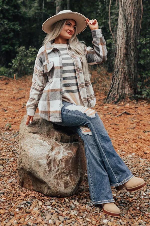 Nantucket Chill Plaid Jacket In Grey sold by Impressions product image thumbnail 3