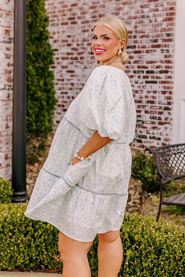 Field Of Flowers Babydoll Mini Dress Curves sold by Impressions product image thumbnail 4