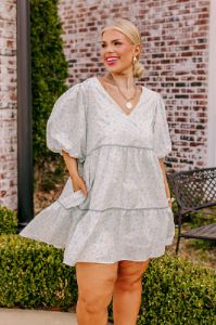 Field Of Flowers Babydoll Mini Dress Curves sold by Impressions