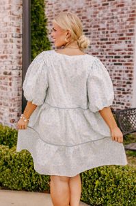 Field Of Flowers Babydoll Mini Dress Curves sold by Impressions