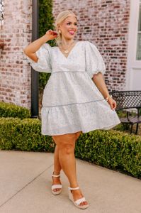 Field Of Flowers Babydoll Mini Dress Curves sold by Impressions