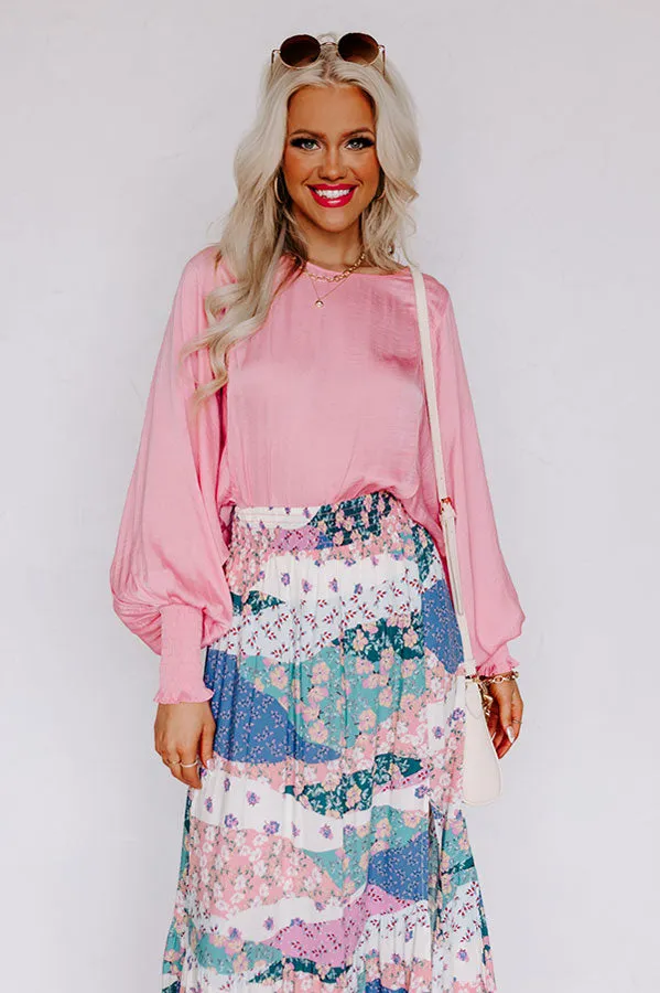 Saturday Night Premiere Shift Top in Pink sold by Impressions