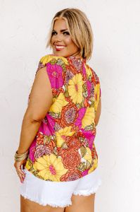 Garden Gypsy Floral Top sold by Impressions