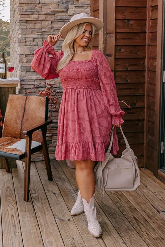 Autumn Charm Smocked Mini Dress Curves sold by Impressions